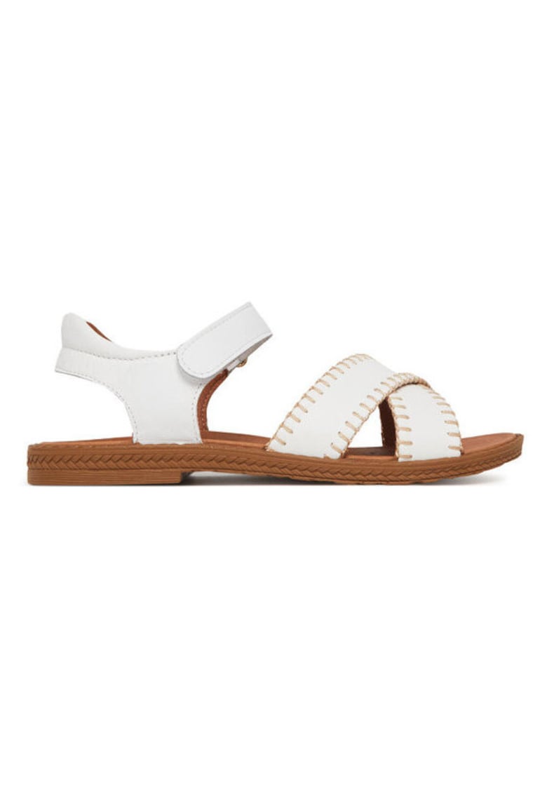 Sandale copii - piele naturala - alb -
