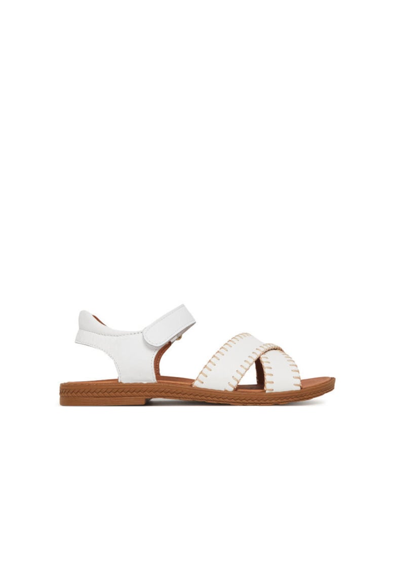 Sandale copii - piele naturala - alb -