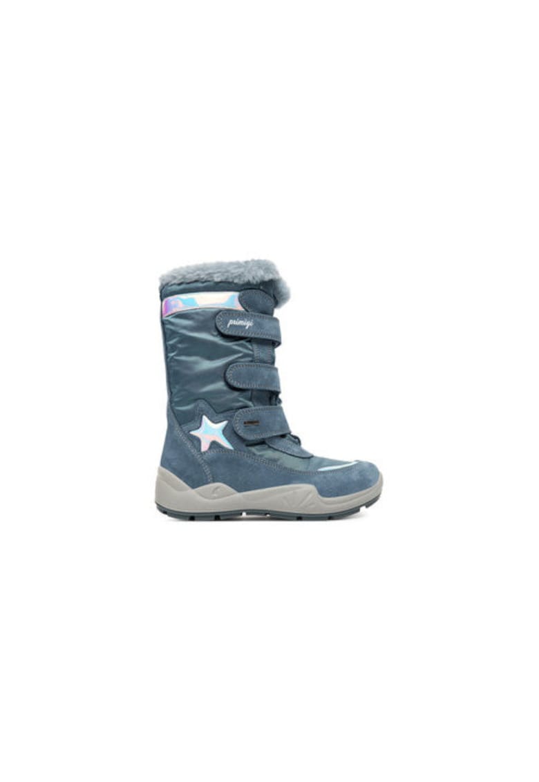 Ghete de zapada pentru fete -  305466150 - piele naturala - albastru