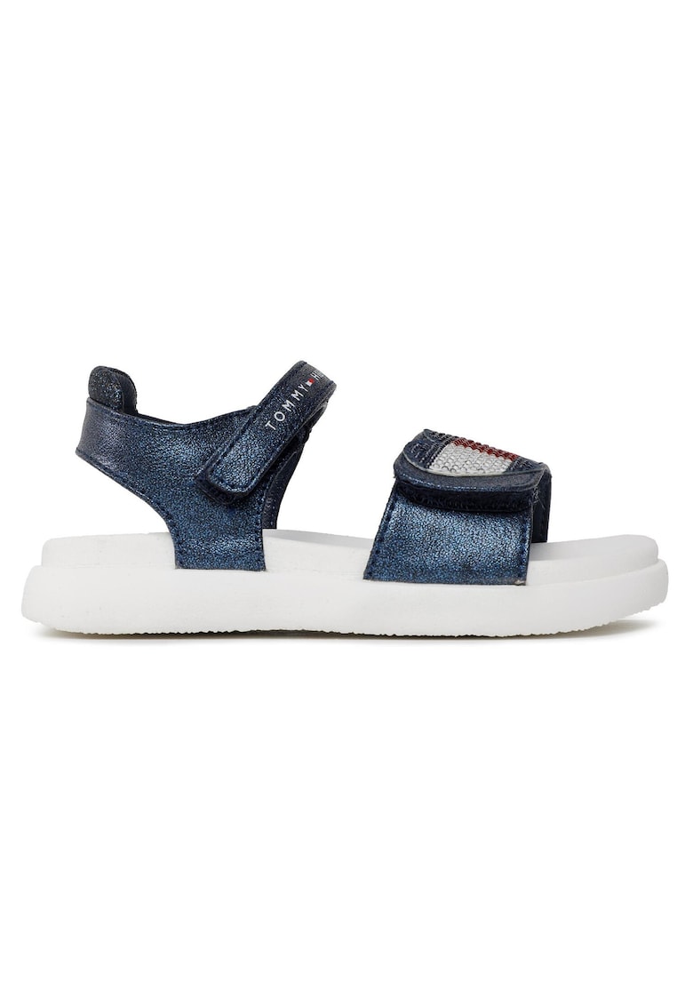 Sandale fete -  piele ecologica - albastru