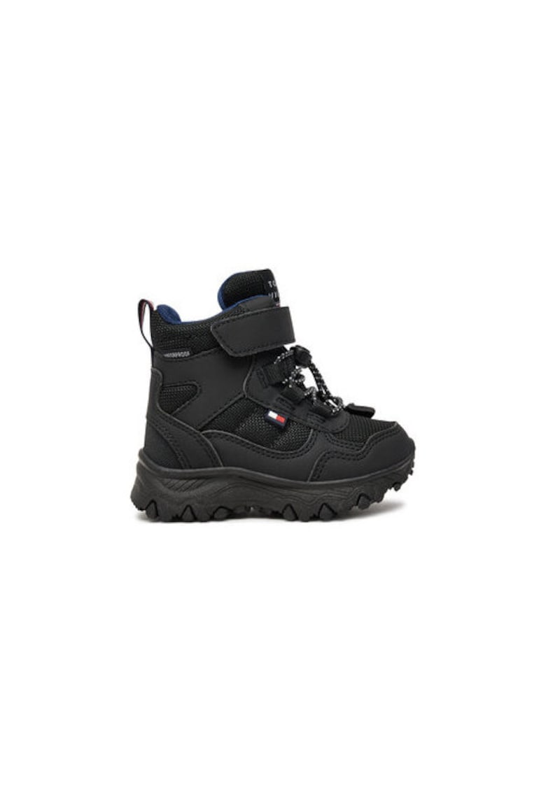 Ghete de zapada pentru baieti - 304427800 - textil - negru