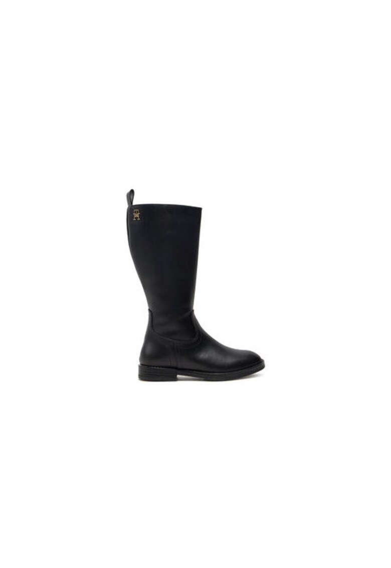 Ghete pentru fete - 304428616 - piele naturala - negru