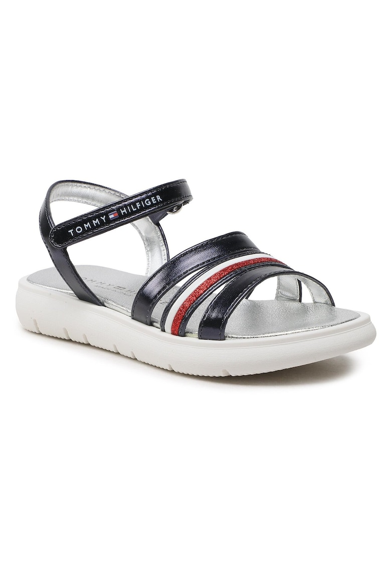 Sandale copii - piele ecologica - bleumarin - pentru fete