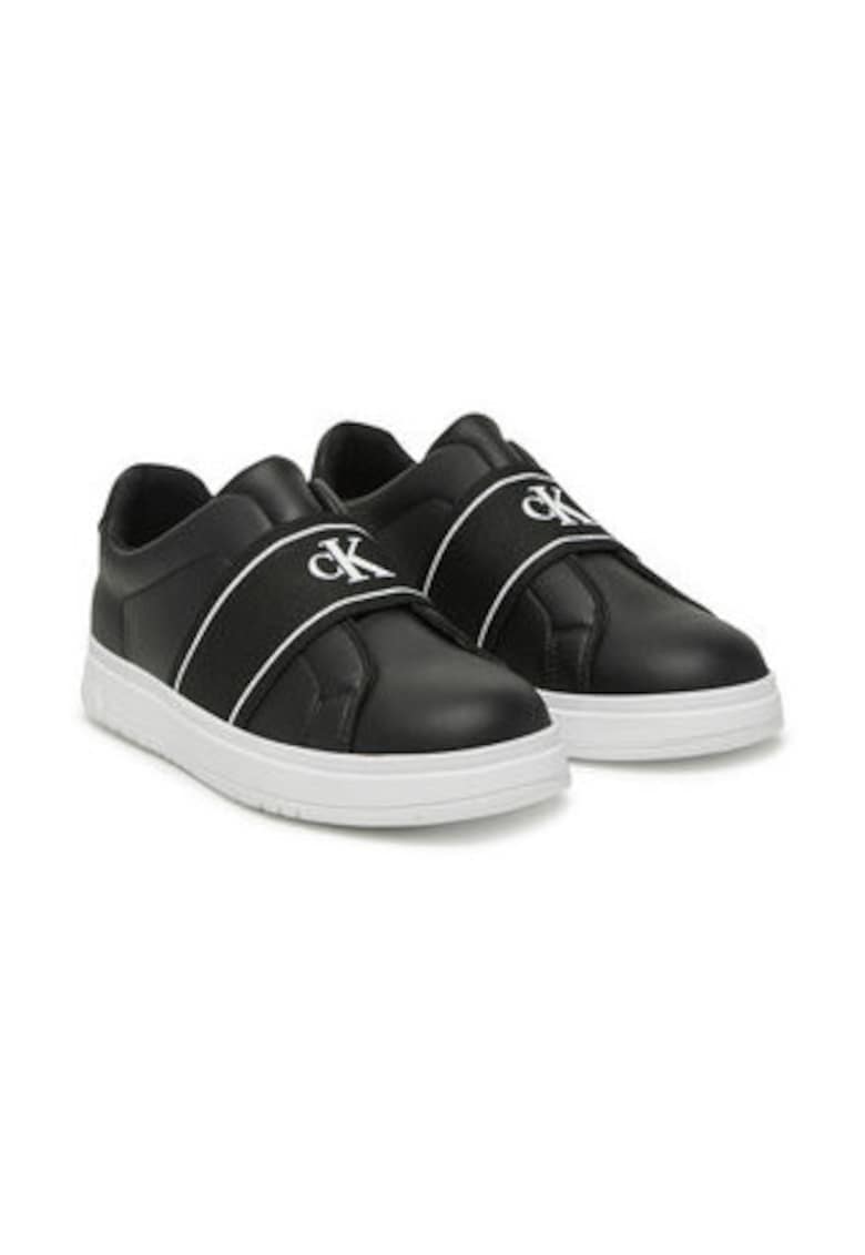 Tenisi unisex - piele ecologica - negru