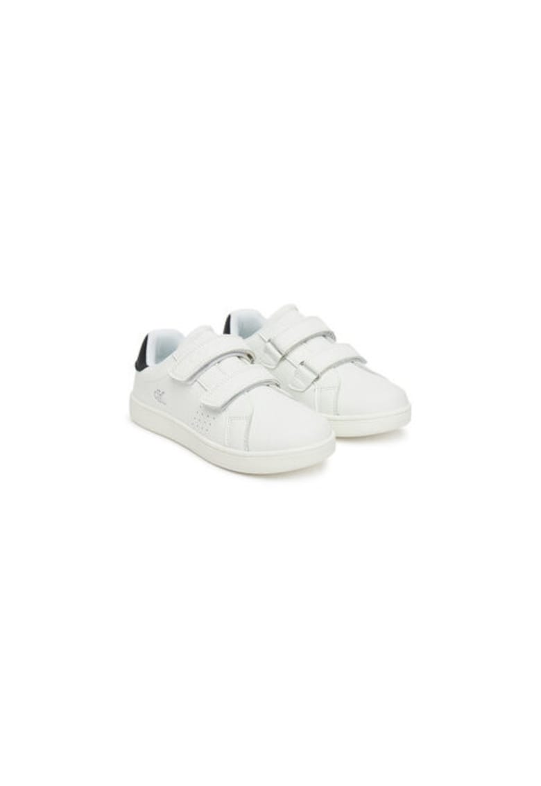 Tenisi pentru baieti -  piele ecologica - alb/negru -