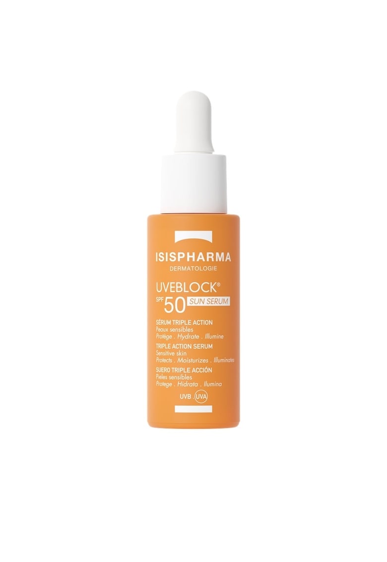 Ser cu tripla actiune si protectie solara SPF 50 Uveblock 28 ml