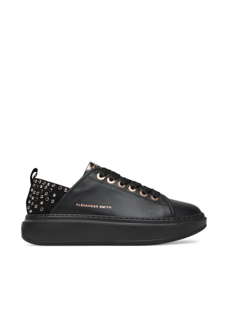 Tenisi dama 305503893 - Piele naturala - Negru