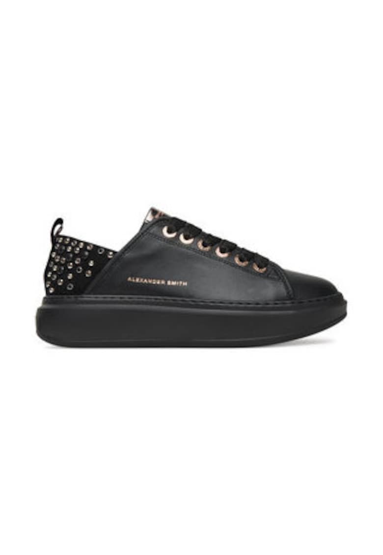 Tenisi dama 305503893 - Piele naturala - Negru