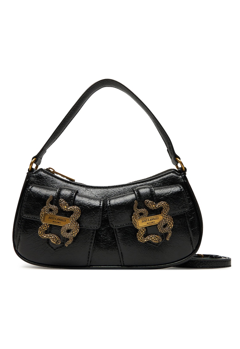 Geanta dama -  piele ecologica - neagra - universala