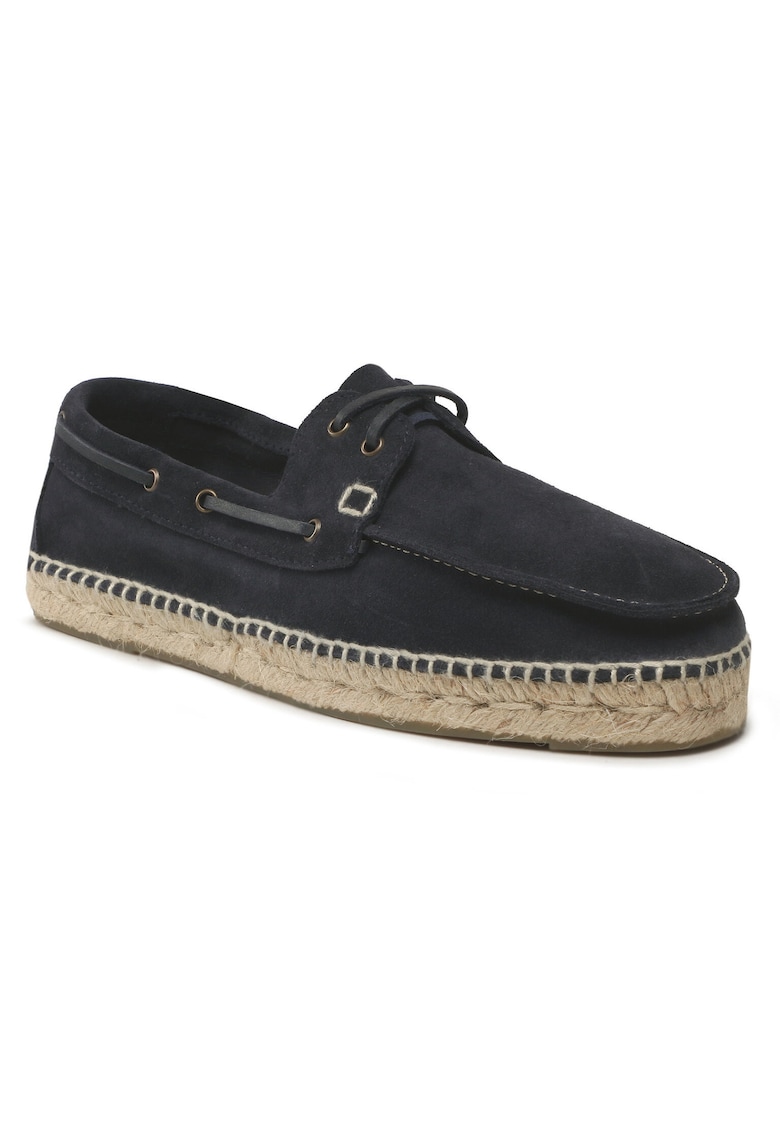Mocasini barbati - piele naturala - albastru -