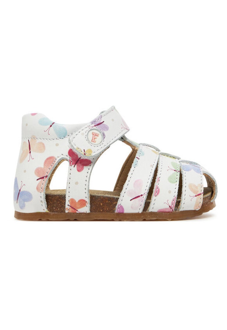 Sandale fete - piele naturala - multicolor - Multicolor