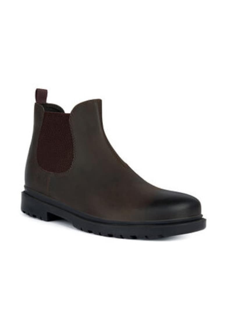 Ghete Chelsea barbatesti - piele naturala - maro - design modern