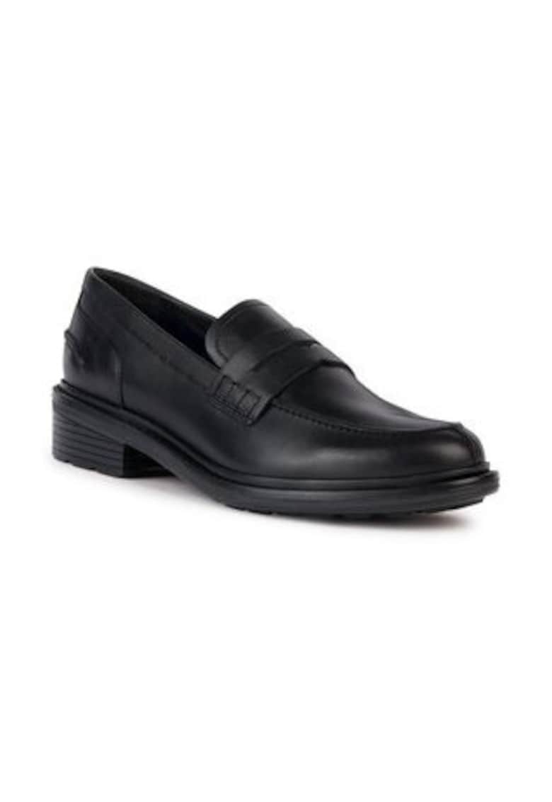 Mocasini dama - Walk Pleasure - talpa joasa - piele naturala - negru