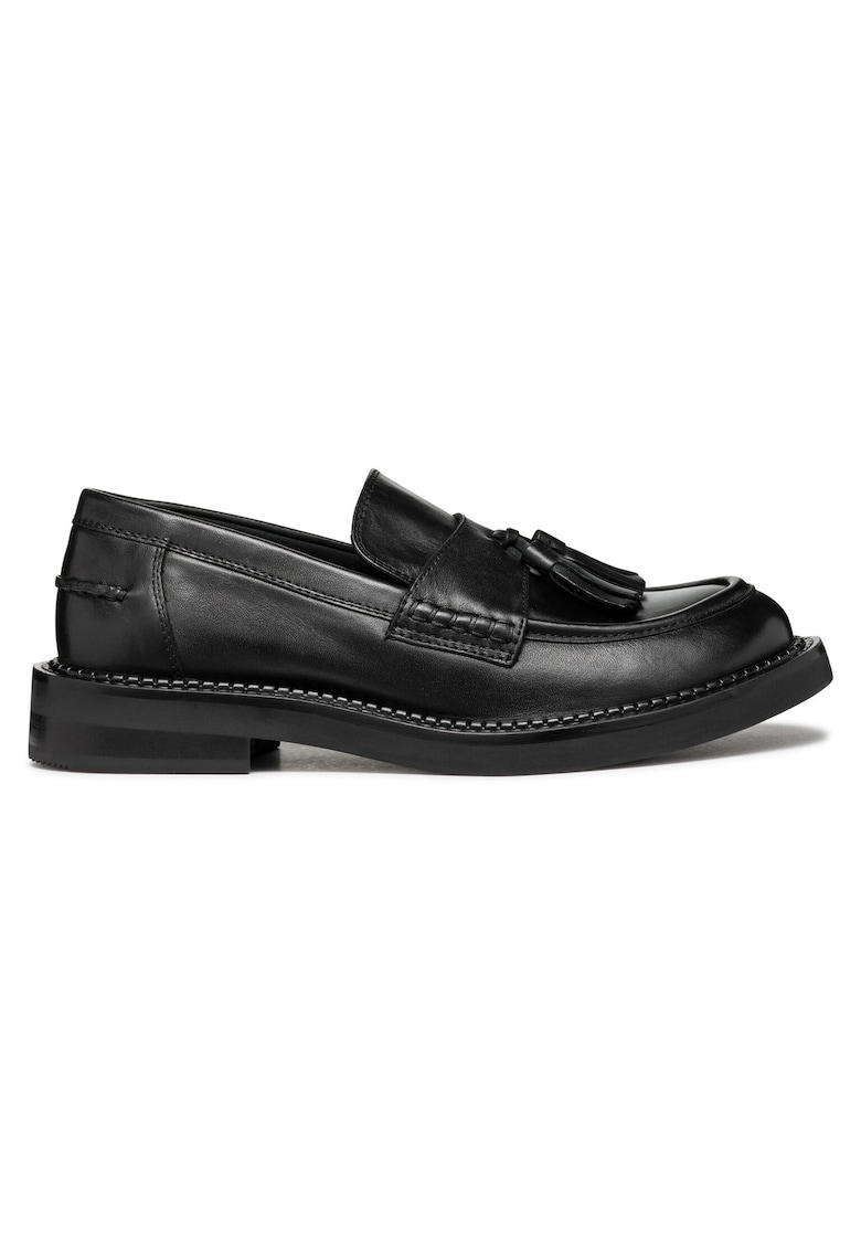 Mocasini dama -  piele naturala - negru -