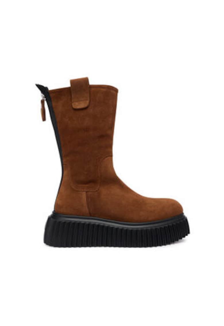 Ghete dama pana la glezna - 305639837 - piele naturala Ghete dama pana la glezna - 305639837 - piele naturala