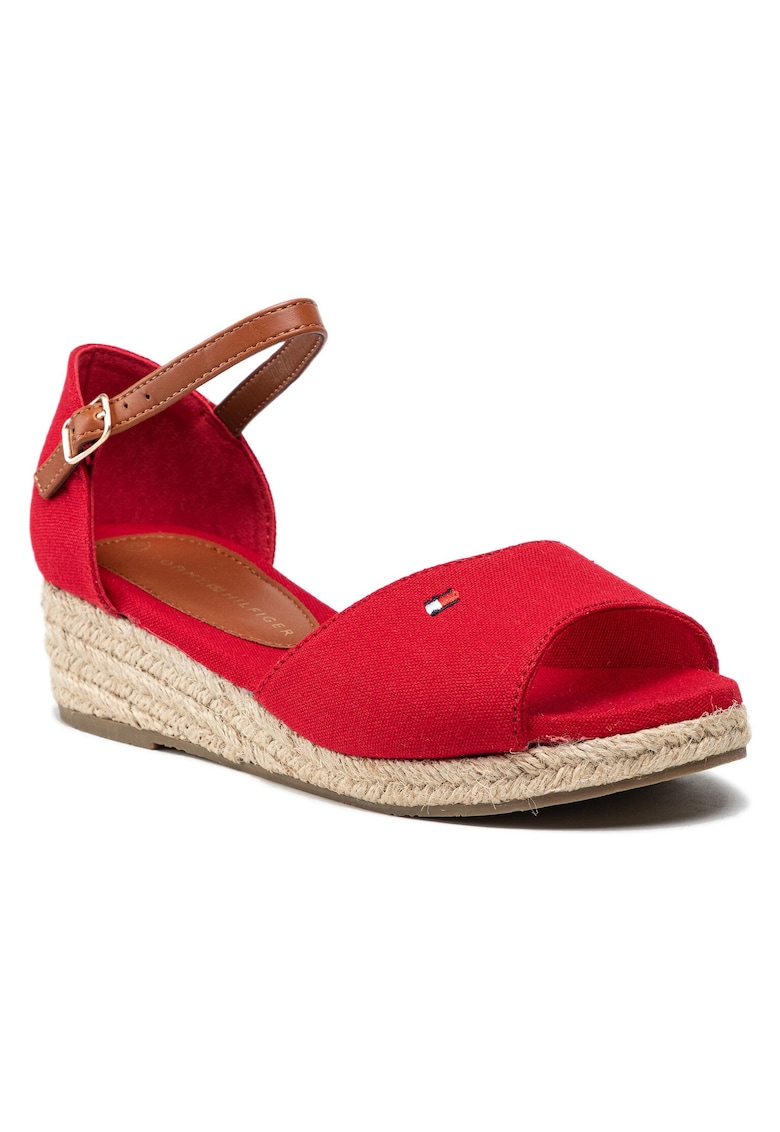 Sandale pentru fete - material textil - rosu