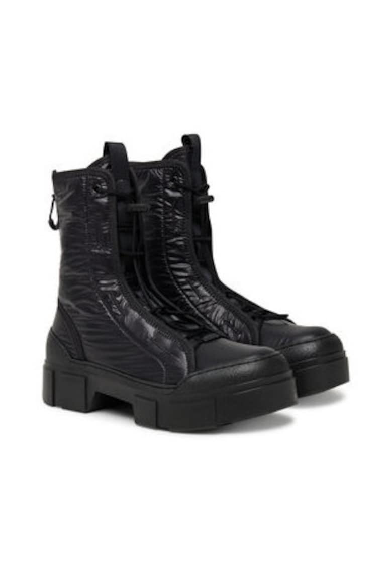 Ghete dama - Vic Matie - pana la glezna - material textil - negru