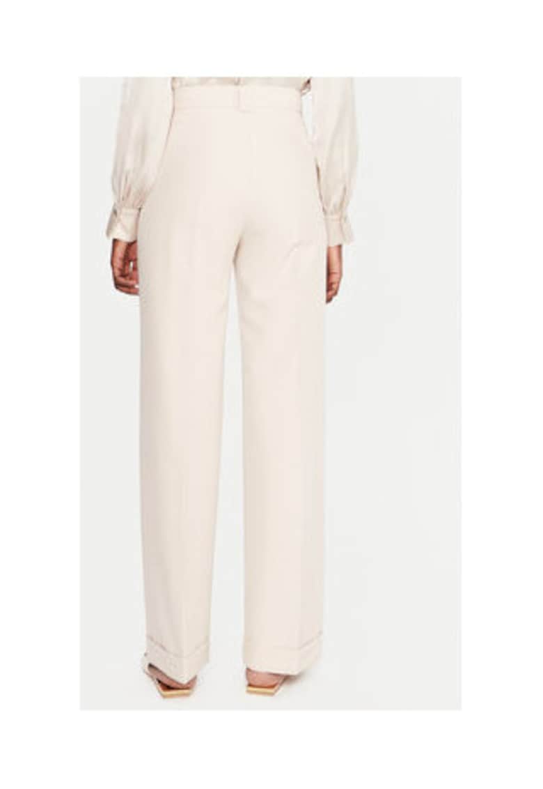 Pantaloni Dama - Bej - 90% poliester - 10% elastan -