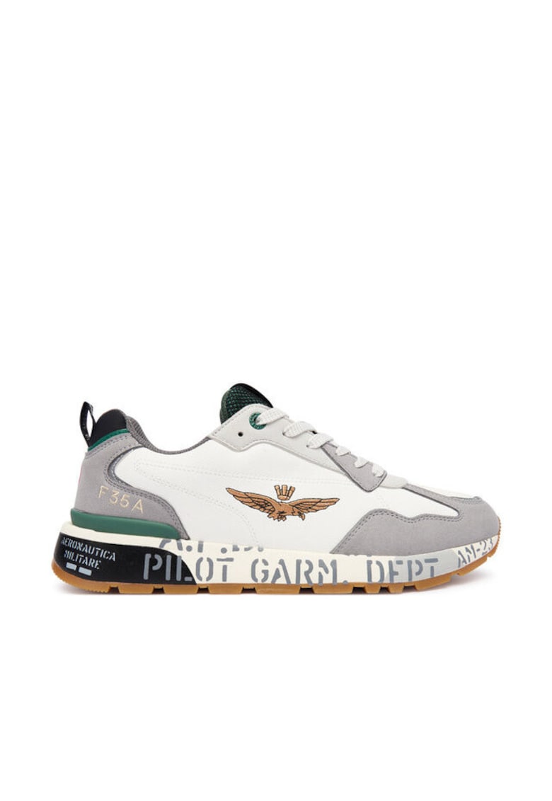 Pantofi sport barbatesti - textil - gri/alb