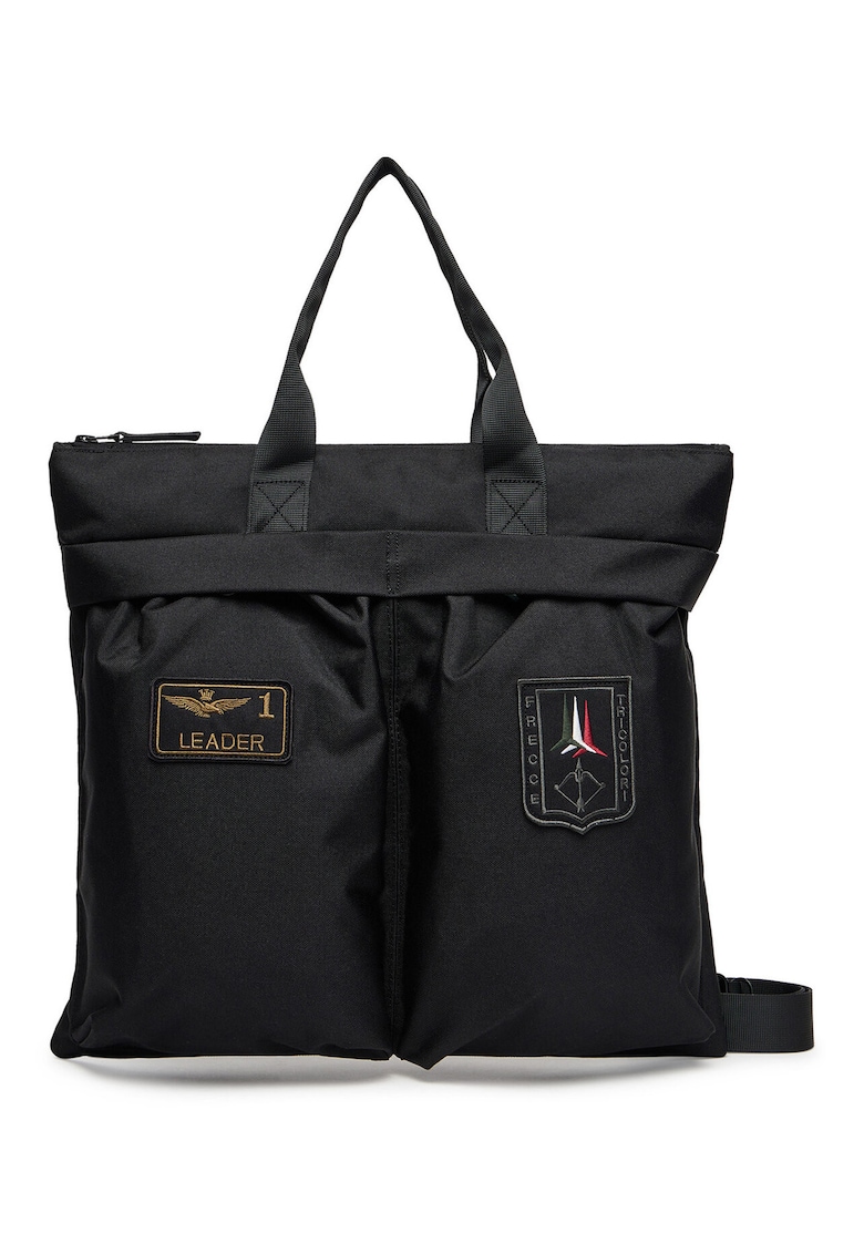 Geanta unisex - stofa - negru