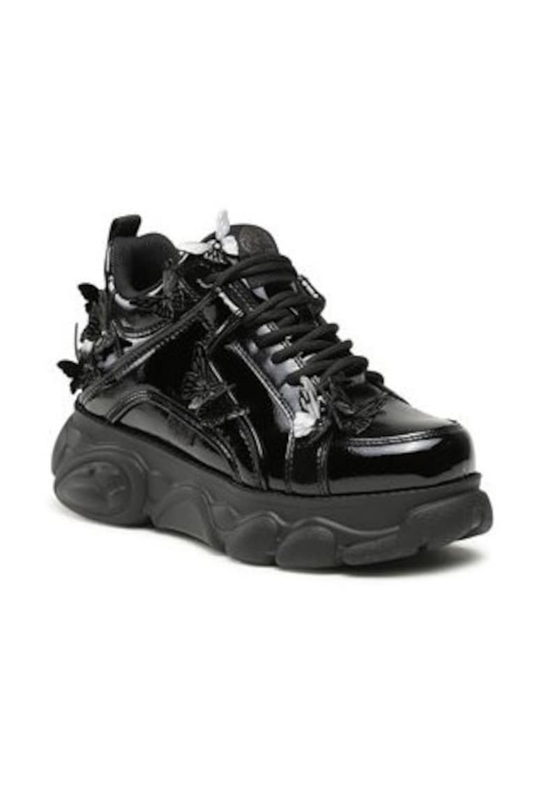 Buffalo Tenisi de dama - 303184803 - piele ecologica - negru
