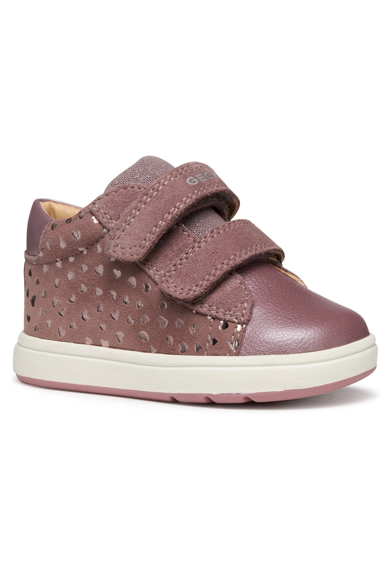 Tenisi pentru fete -  piele naturala - roz inchis -