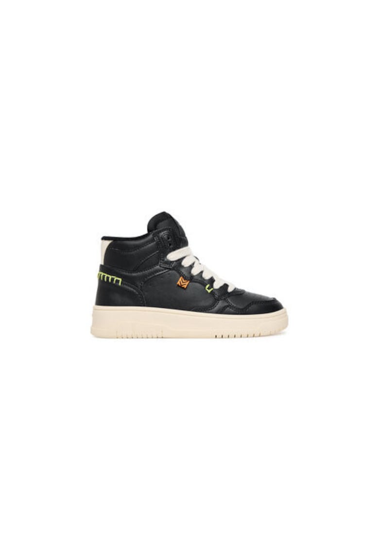 Geox Tenisi fete piele ecologica - negru