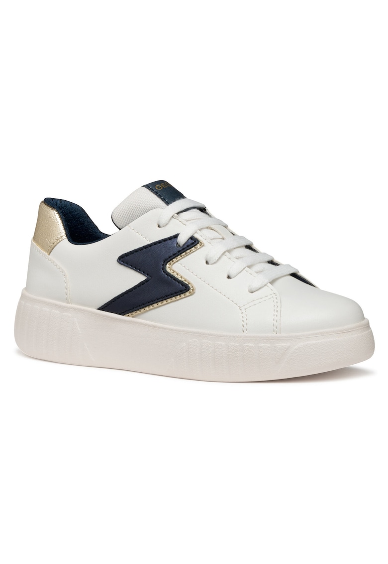 Tenisi  multicolor din piele ecologică pentru fete