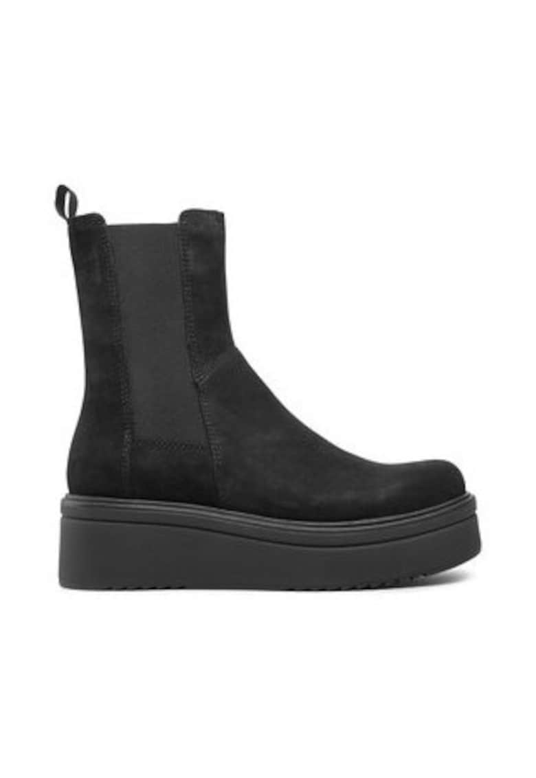 Ghete dama pana la glezna - 301242772 - piele naturala - negru - Ghete dama pana la glezna - 301242772 - piele naturala - negru -