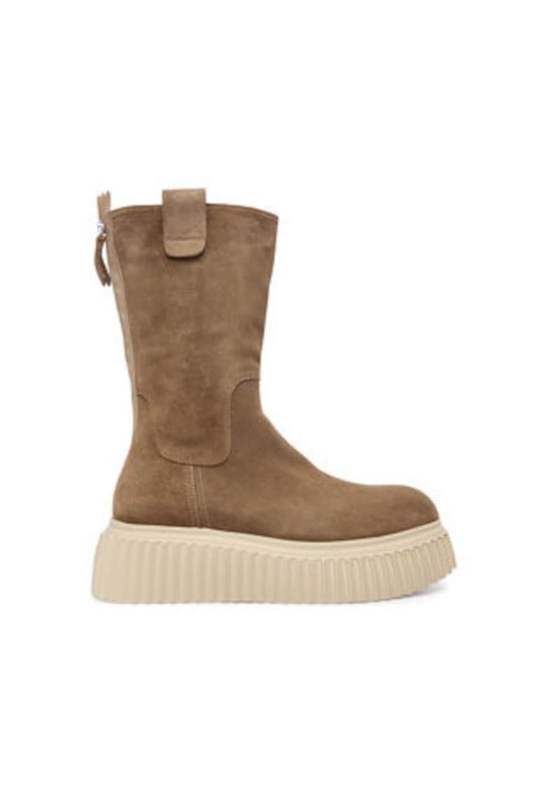 Cizme dama - 305639820 - piele naturala - maro