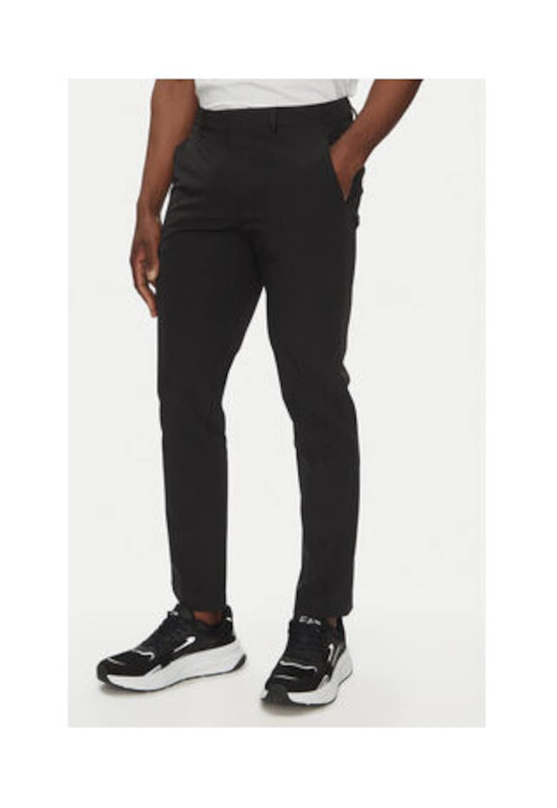Pantaloni barbatesti - Emporio Armani material sintetic - negru -