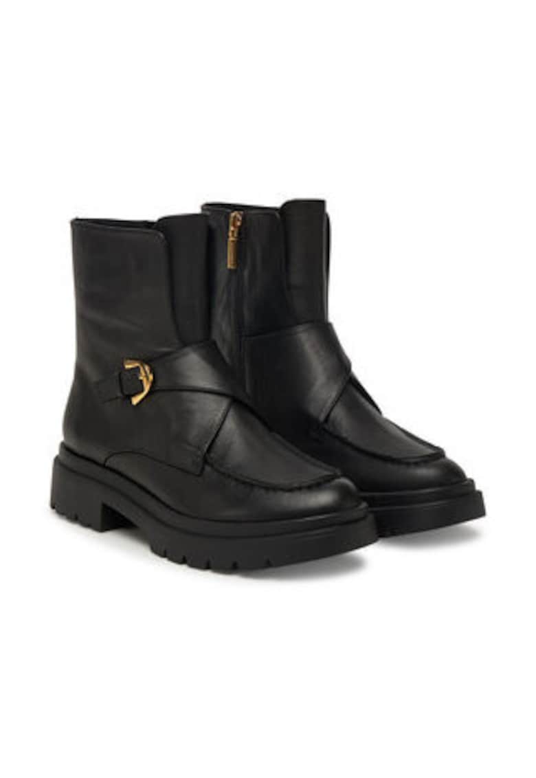 Botine dama 305541727 - Piele naturala - Negru