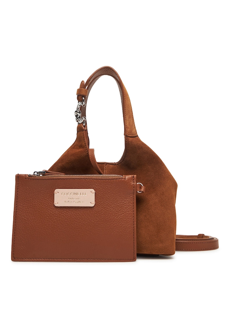 Geanta dama - multicolor - din piele naturala