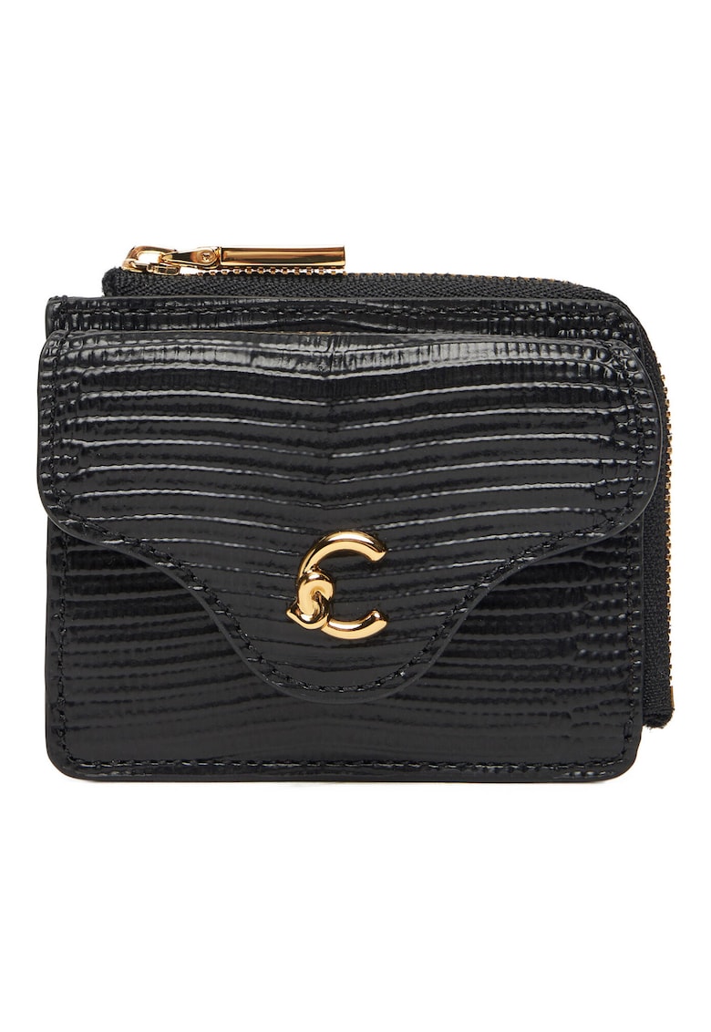 Portofel dama -  negru - din piele naturala