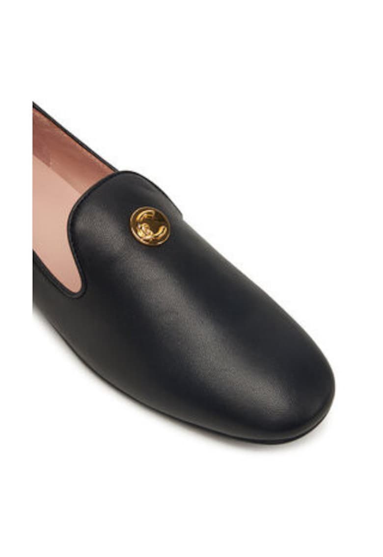 Mocasini dama - piele naturala - negru -
