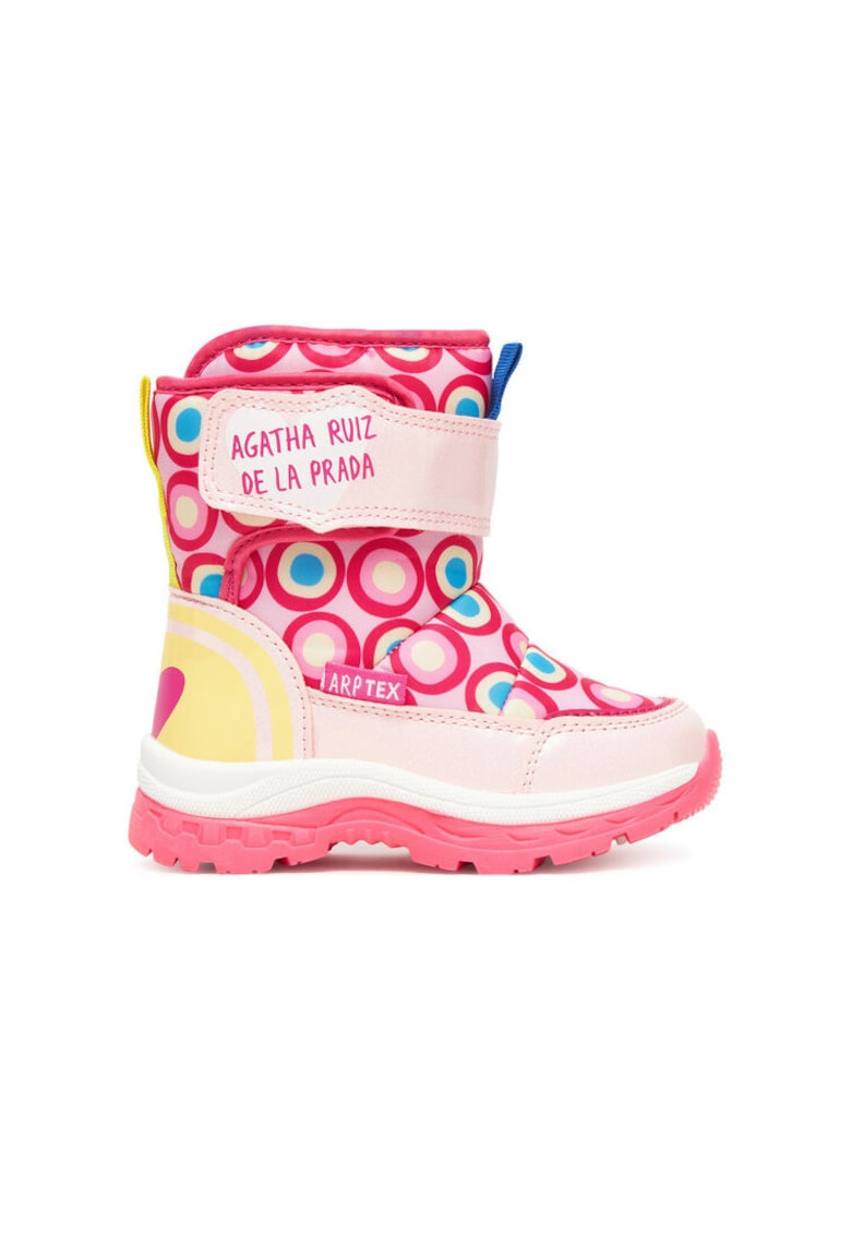 Ghete de zapada pentru fete - 305467072 - piele ecologica - multicolor