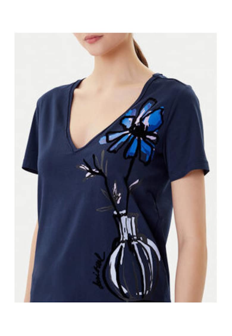 Tricou Dama - Bleumarin - 100% bumbac -
