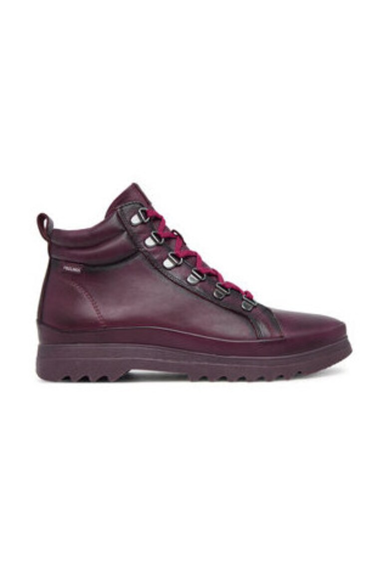Botine dama - piele naturala - visiniu - set ghetute