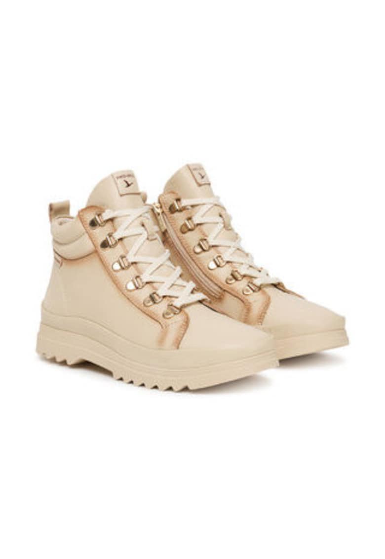 Botine dama - piele naturala - bej