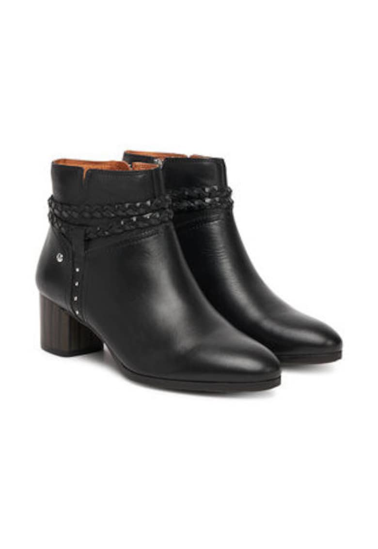 Botine dama - piele naturala - negru
