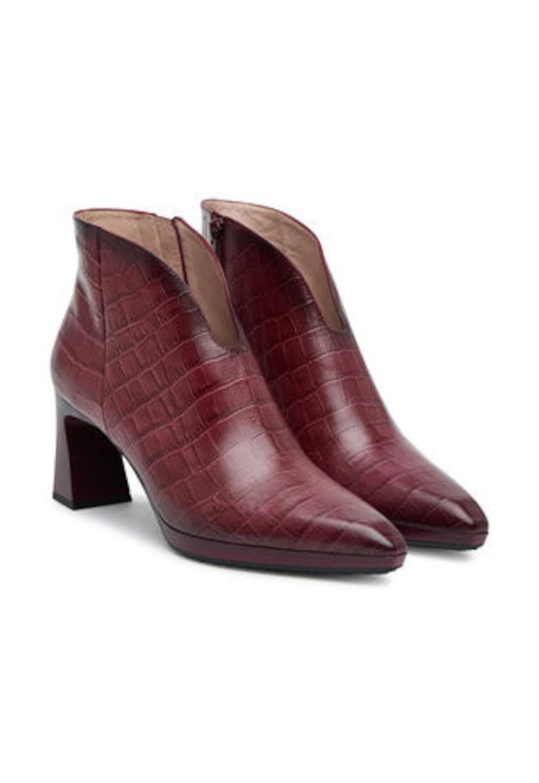 Pantofi dama 305492807 - Piele naturala - Visiniu -