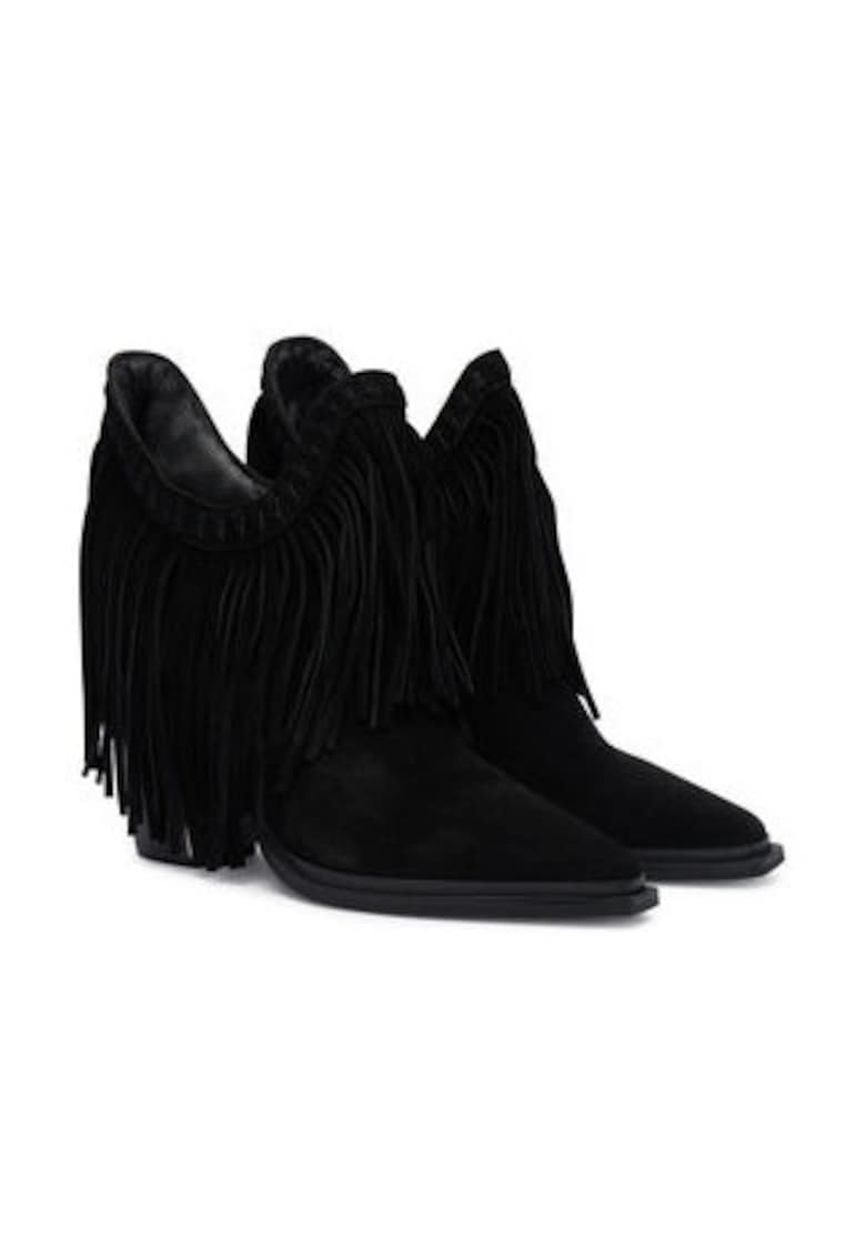 Botine dama 305457981 - Piele naturala - Negru