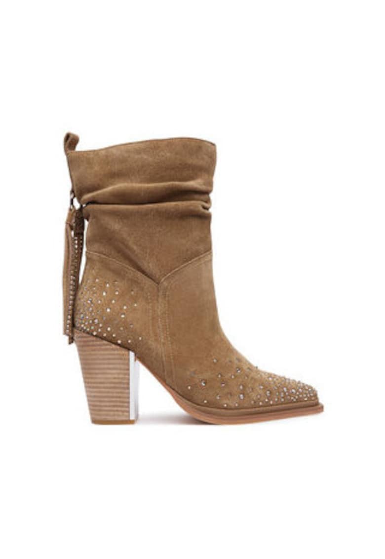 Botine dama din piele naturala