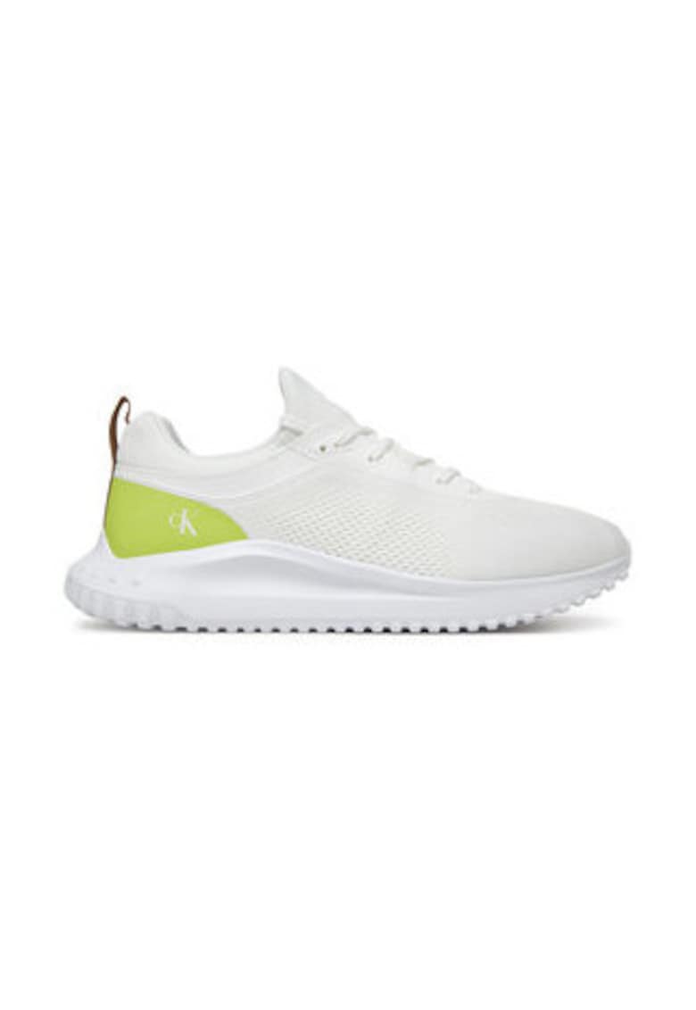 Pantofi barbatesti - alb - material textil