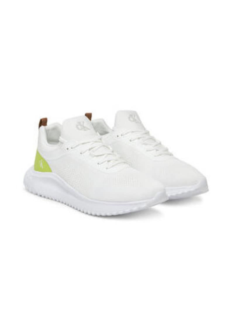 Pantofi sport low-cut din plasa - Alb