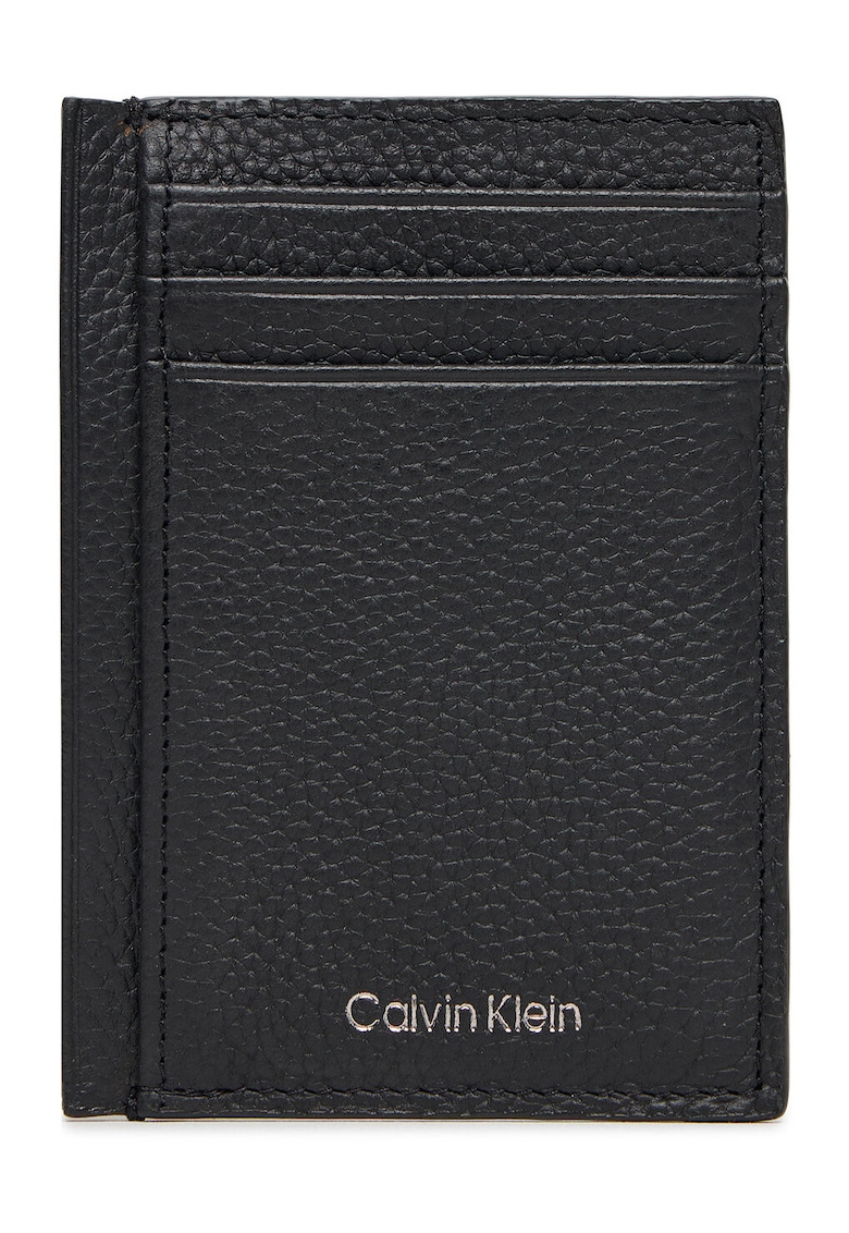 Portofel barbati -  din piele naturala - negru - universal