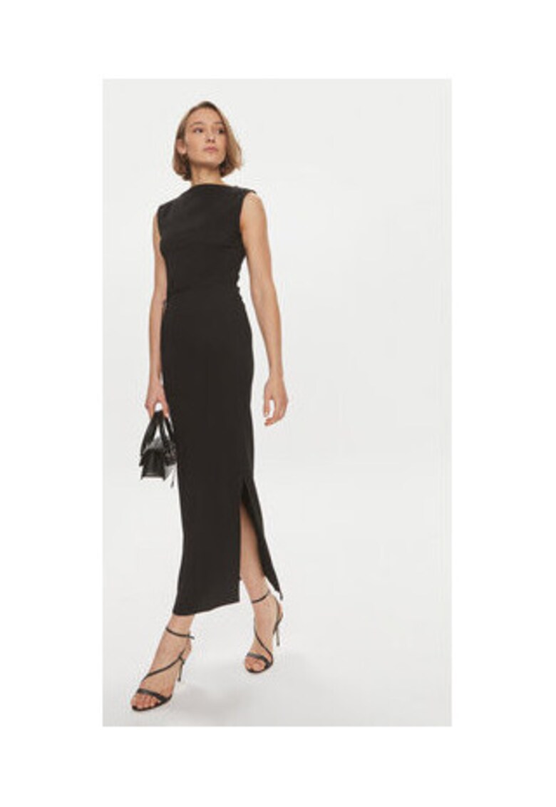 Rochie de vara - negru - material sintetic -