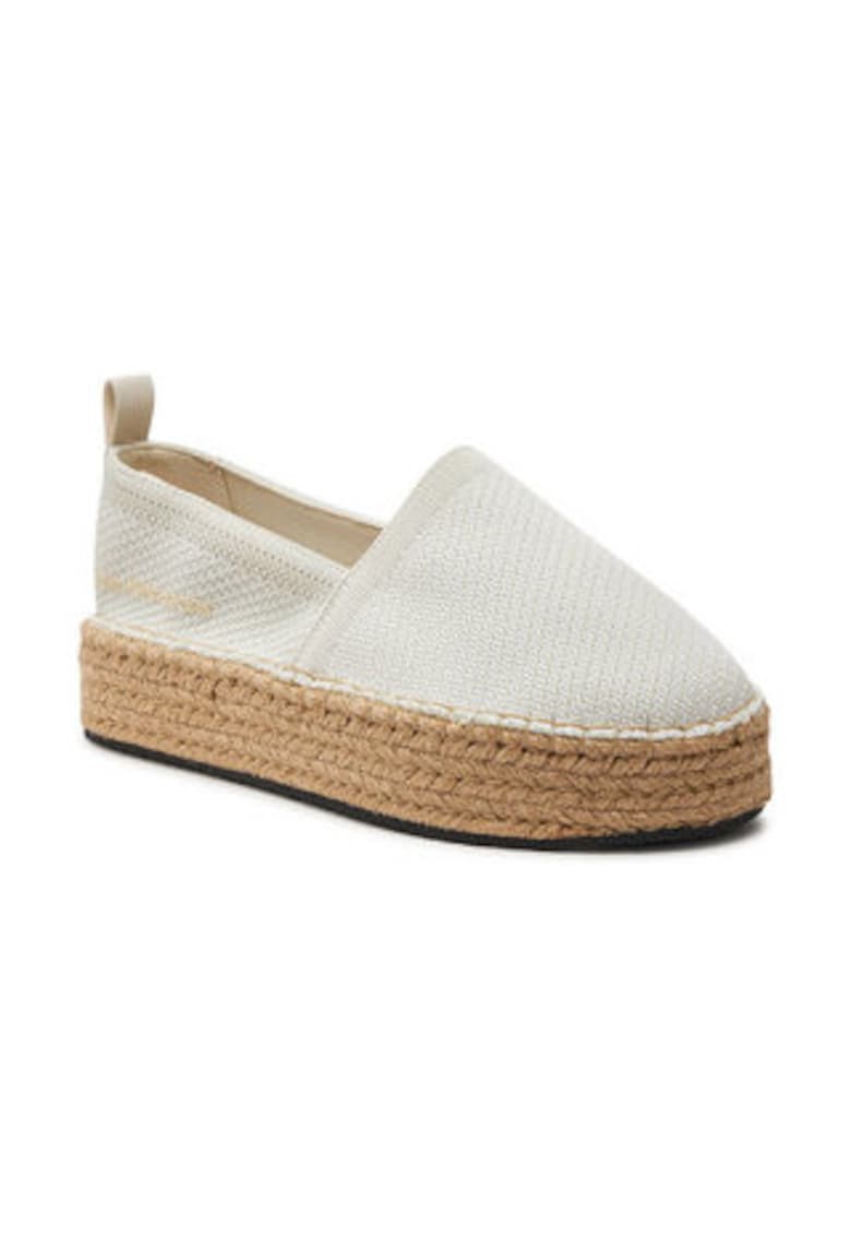 Espadrile pentru femei - din material textil - bej - Espadrile pentru femei - din material textil - bej -