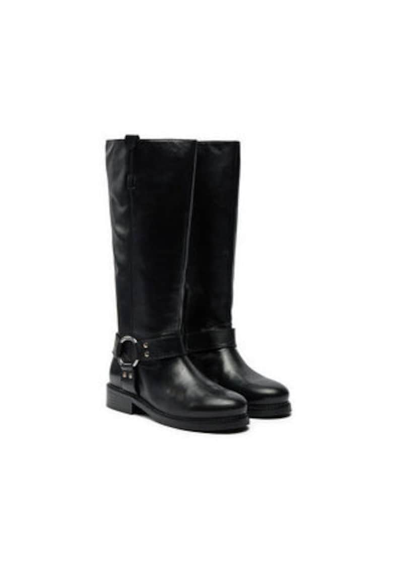 Cizme dama - 304553493 - piele naturala - negru
