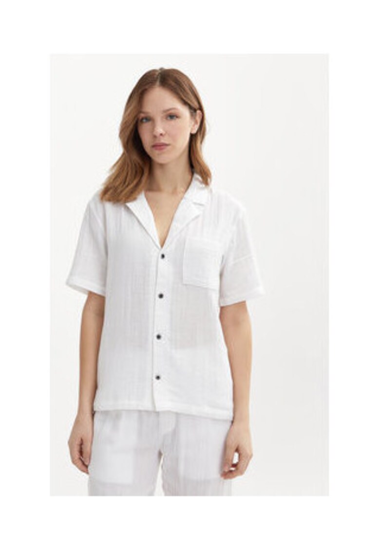 Camasa dama - alb - bumbac